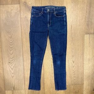 American Eagle Dark Blue Super Stretch Jeans